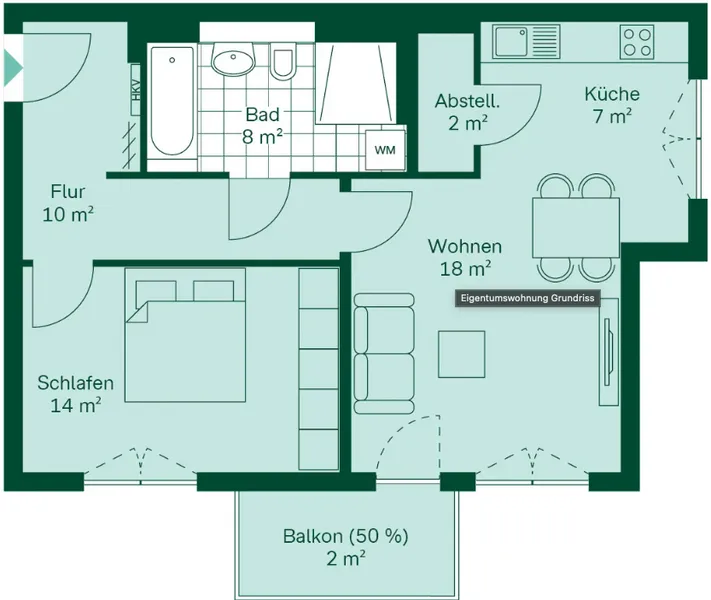 2 Zimmer Wohnung in Berlin Buch. mobilirert, befristet vermietet — photo 1